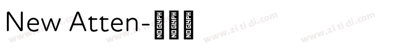 New Atten字体转换
